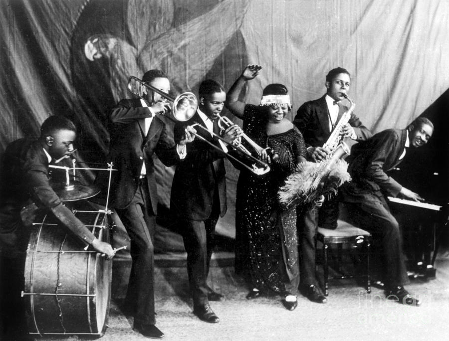 Gertrude Ma Rainey And Her Georgia Jazz Band In Chicago In 1923 Photograph by Unknown