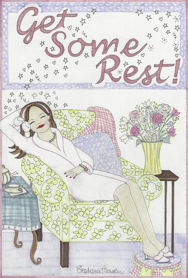 Get Some Rest Mixed Media by Stephanie Hessler