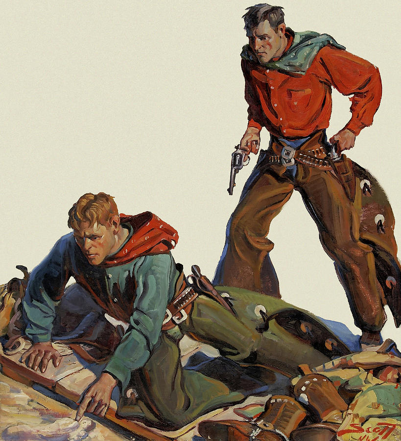Get Your Boots On! Painting by Harold Winfield Scott