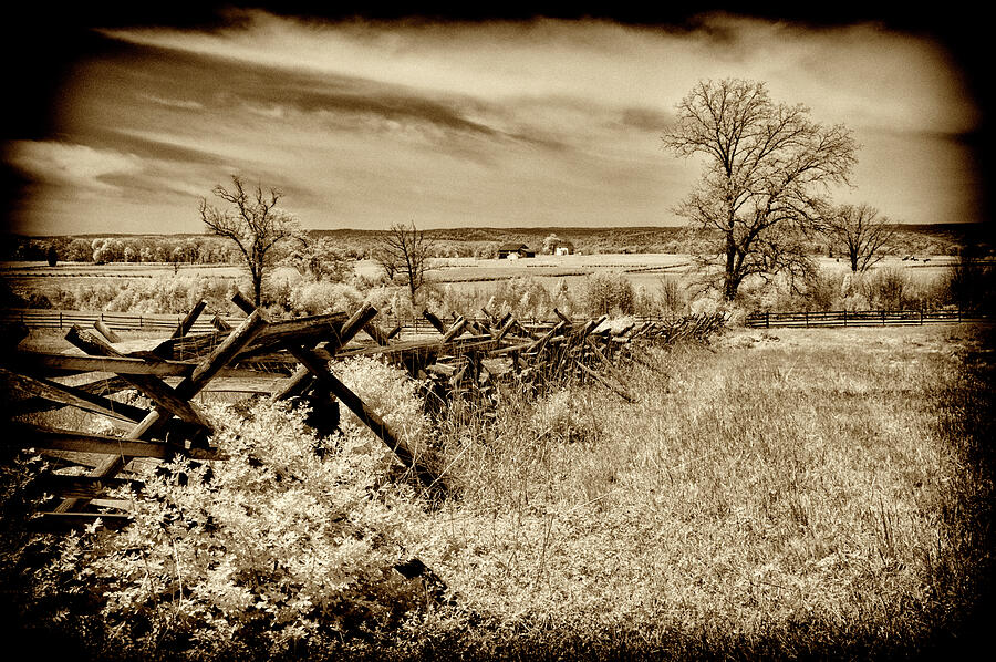 Gettysburg Battlefield Infrared Landscape Photograph by Paul W Faust - Impressions of Light