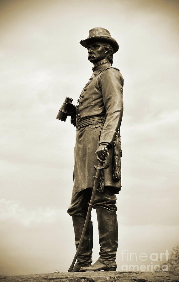 Gettysburg Battlefield - Maj. Gen. G. K. Warren Photograph
