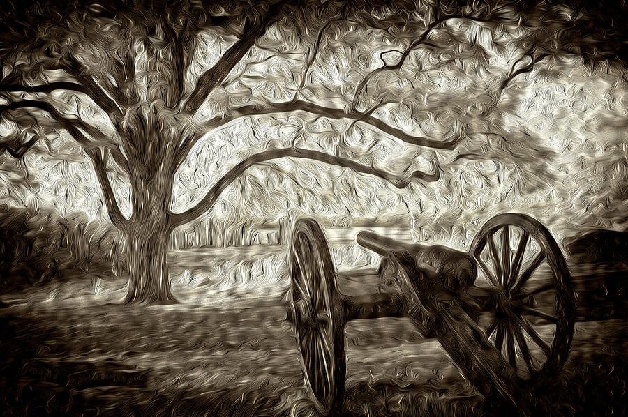 Gettysburg Canon Abstract Photograph by Paul W Faust - Impressions of Light