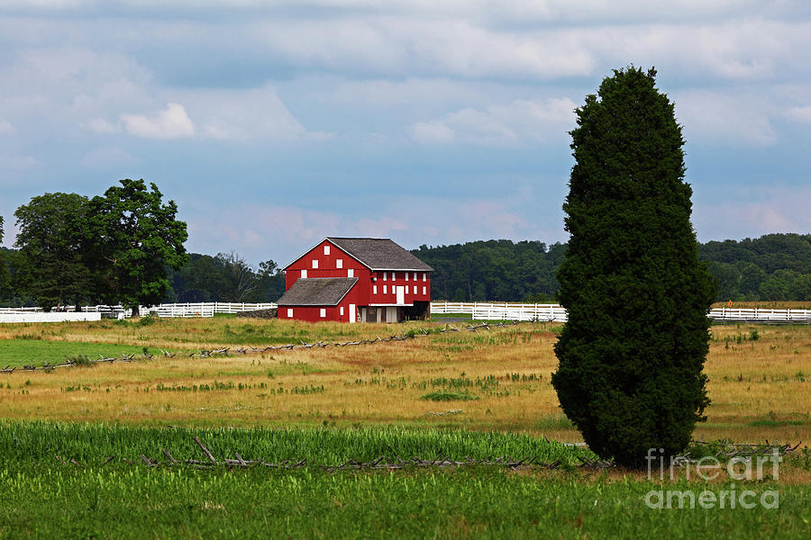 Red Barn on Sherfy Farm Gettysburg Photograph by James Brunker