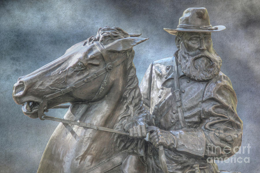 Gettysburg Longstreet Rides Again Digital Art by Randy Steele