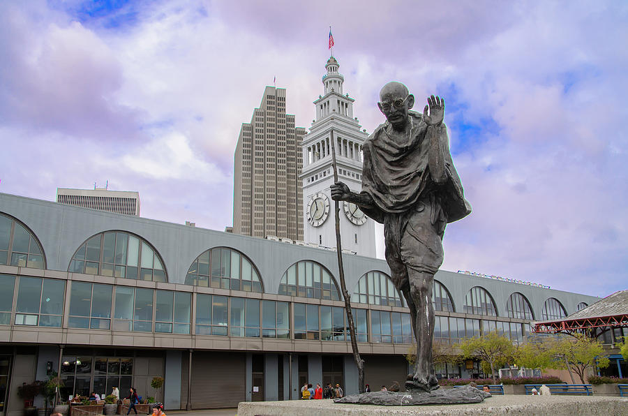 Ghandi Statue - San Francisco Photograph by Bill Cannon