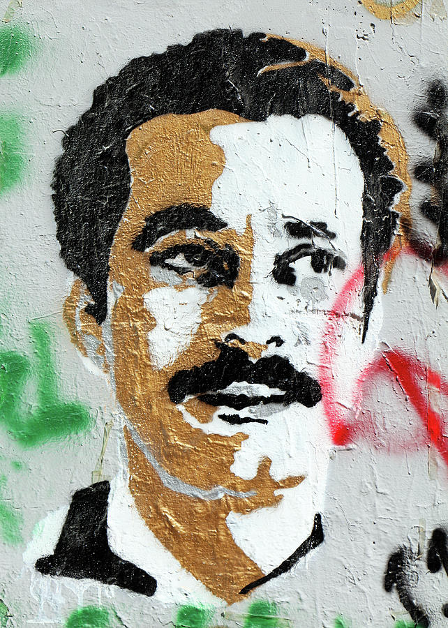 Ghassan Kanafani On The Wall Photograph by Munir Alawi