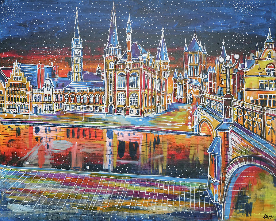 Ghent Painting by Laura Hol Art