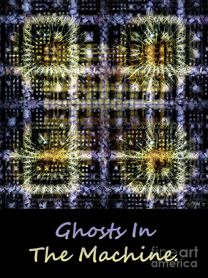 Abstract Digital Art - Ghosts In The Machine - Poster  and T-shirt Design by Walter Neal