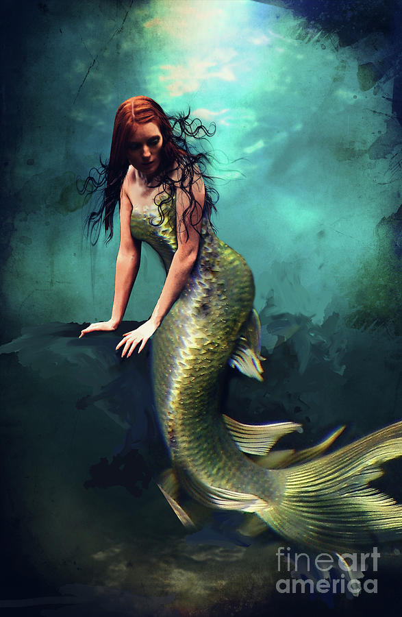 Ghost of a Dream Mermaid Digital Art by Marissa Maheras