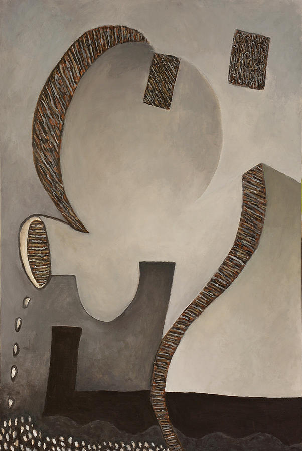 Geometric Abstracts Painting - Ghost of a Machine by David Douthat Geometric Abstracts Painting - Ghost of a Machine by David Douthat