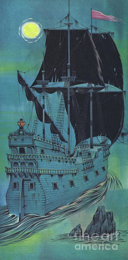 Ghost ship Painting by Angus McBride