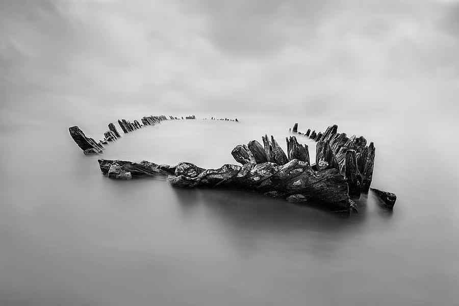 Black And White Photograph - Ghost Ship by Ritxard Perez