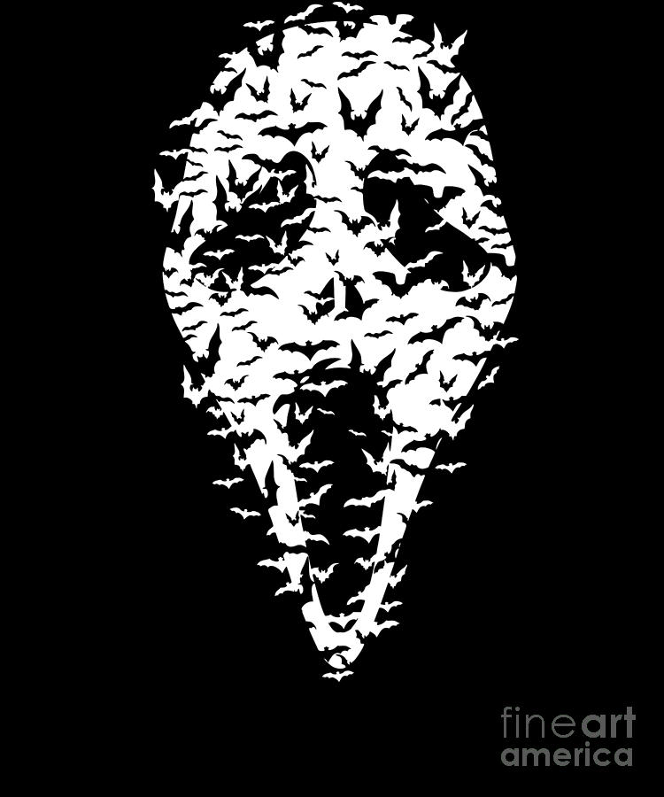 Ghostface Made Of Little Bats Design Digital Art By Dusan Vrdelja Fine Art America 3878