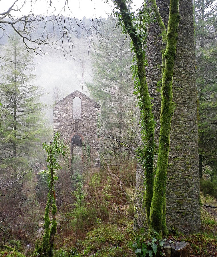Ghostly Ruins Clitters Mine Gunnislake Cornwall Photograph by Richard Brookes