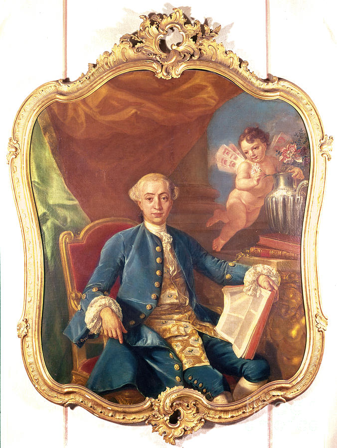 Giacomo Casanova Painting by Anton Raphael Mengs