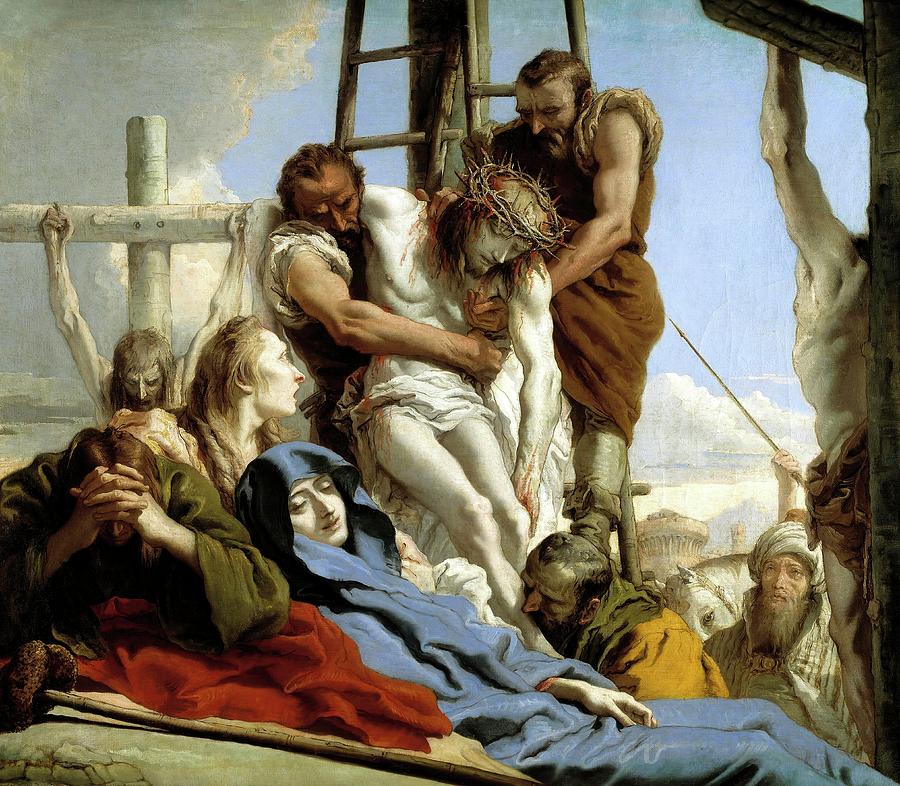 Giandomenico Tiepolo / The Descent from the Cross, 1772, Italian School, Oil on canvas. Painting by Giandomenico Tiepolo -1727-1804- Giandomenico Tiepolo / The Descent from the Cross, 1772, Italian School, Oil on canvas. Painting by Giandomenico Tiepolo -1727-1804-