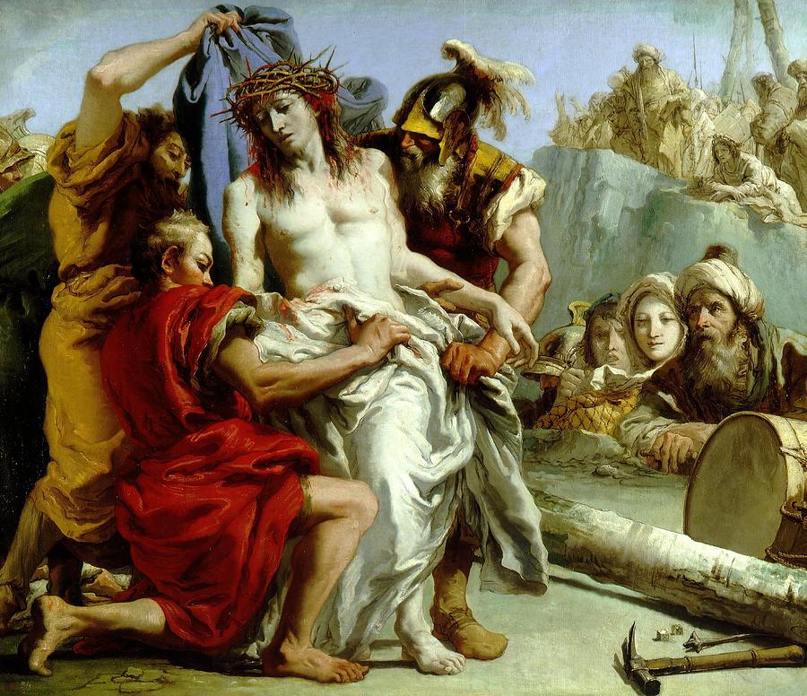 Giandomenico Tiepolo / The Disrobing of Christ, 1772, Italian School. Painting by Giandomenico Tiepolo -1727-1804-