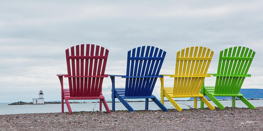 Giant Chairs with a View Photograph by Jurgen Lorenzen