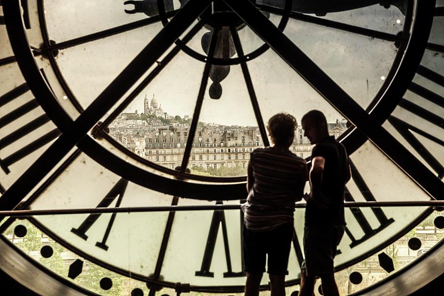 Eiffel Tower Digital Art - Giant Clock In Musee Dorsay by Antonino Bartuccio