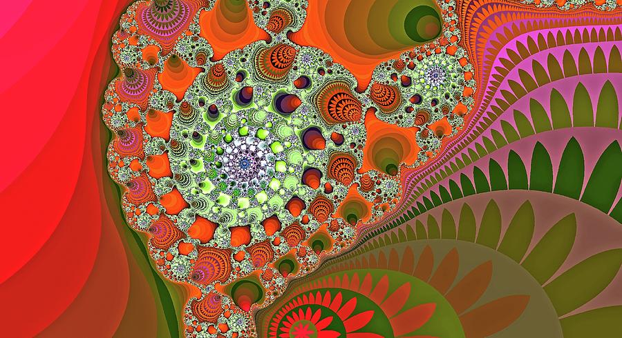 Giant Mountain Spiral Orange 2 Digital Art by Don Northup