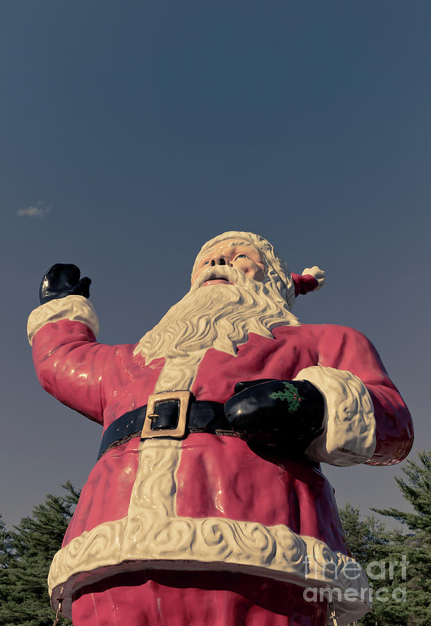 Giant Santa Claus Christmas Card 2 Photograph by Edward Fielding