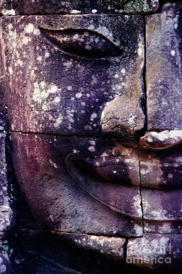 Khmer Photograph - Giant Smiling Face Bayon Temple, Angkor by Djuly Khmer Photograph - Giant Smiling Face Bayon Temple, Angkor by Djuly