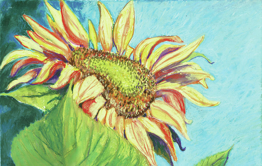Giant Sunflower Mixed Media by Susan Herbst