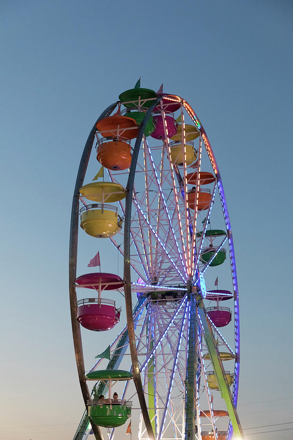 Giant Ferris Wheel At Sunset Photograph By Don Johnston Pixels