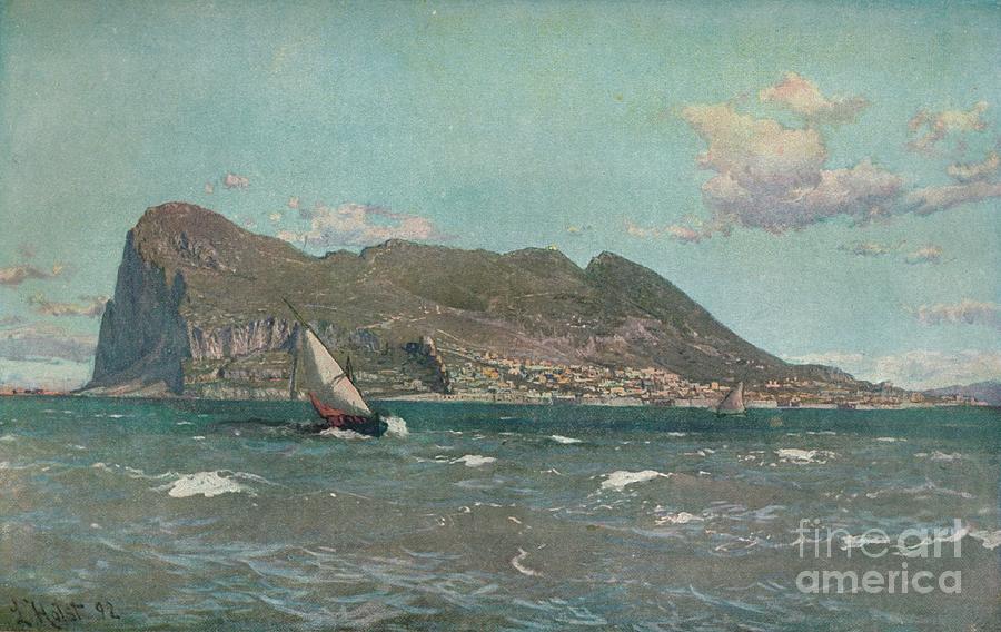 Transportation Drawing - Gibraltar, C.1903-1904 by Print Collector