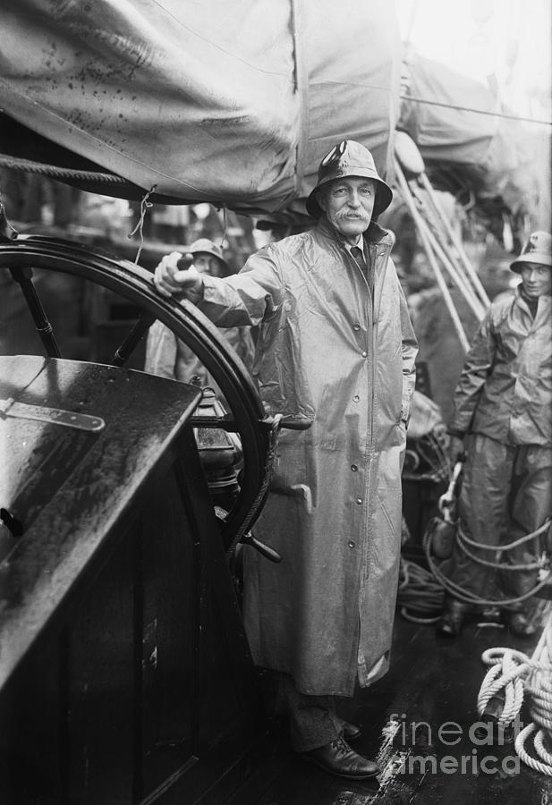 Gifford Pinchot Posing At Wheel Of Yacht Photograph by Bettmann Gifford Pinchot Posing At Wheel Of Yacht Photograph by Bettmann