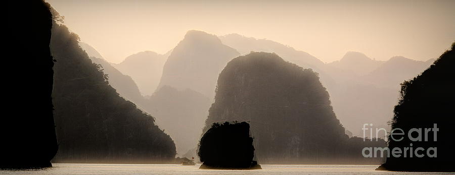 Gigantic Limestone Majestic Ha Long Bay Vietnam  Photograph by Chuck Kuhn