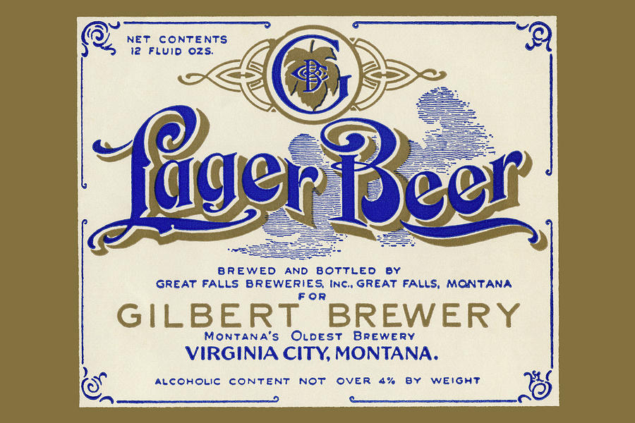 Gilbert Brewery Lager Beer Painting by Unknown