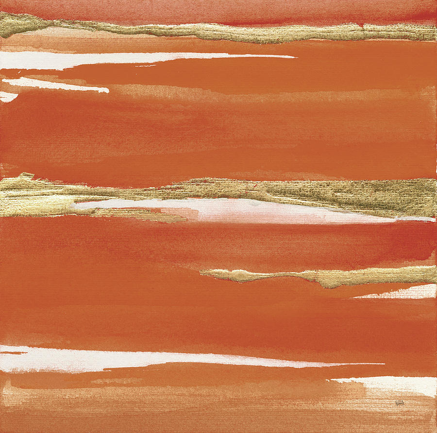 burnt orange abstract art