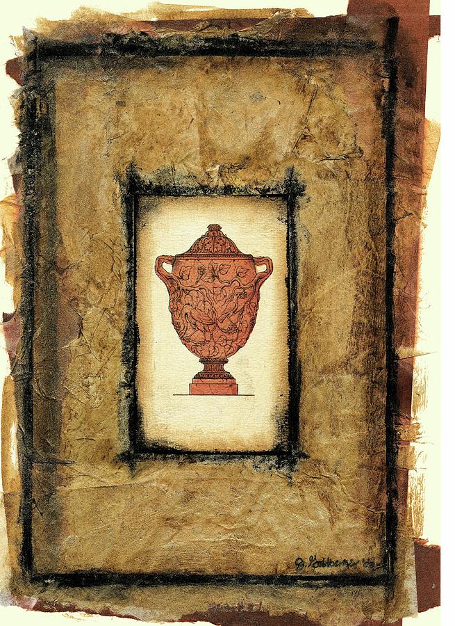 Vase Painting - Gilded Urn II by Jennifer Goldberger