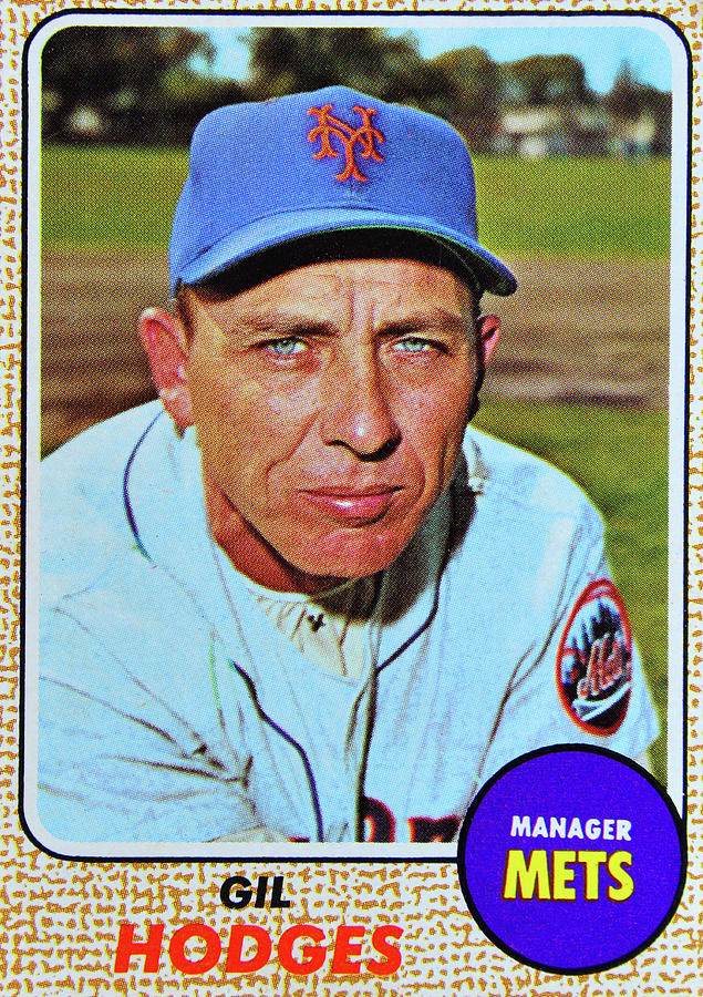 Gill Hodges 1969 Topps card Photograph by David Lee Thompson
