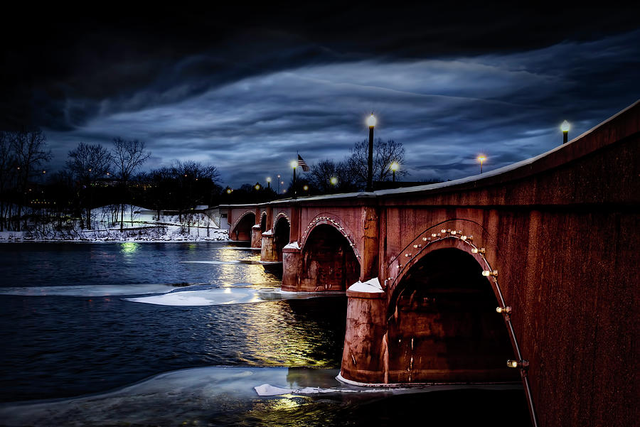 Gillett Bridge Grand Rapids Michigan Photograph by Evie Carrier