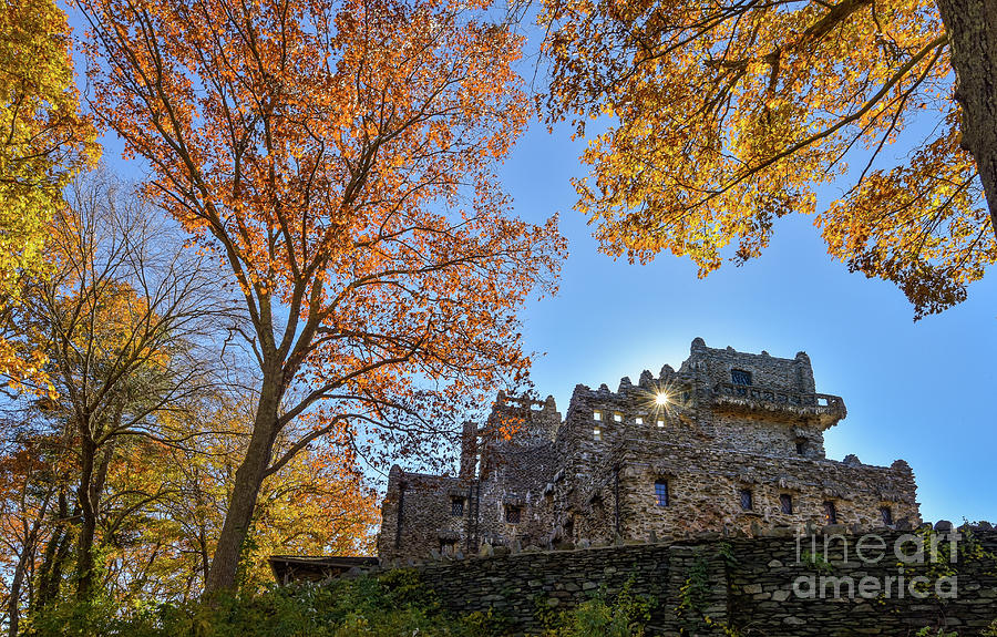 Gillette Castle in Fall Photograph by Lorraine Cosgrove