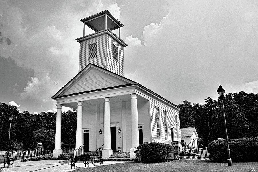Gillisonville Baptist Church Ridgeland South Carolina Black And White Photograph by Lisa Wooten