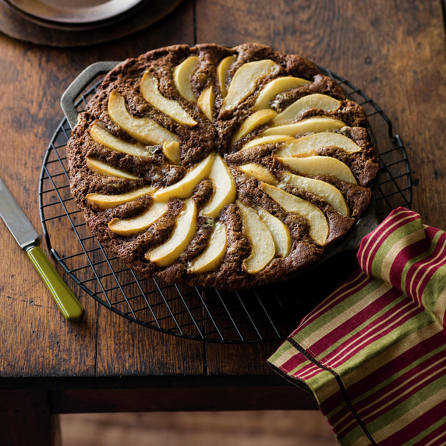 Ginger And Pear Cake Photograph by Leo Gong