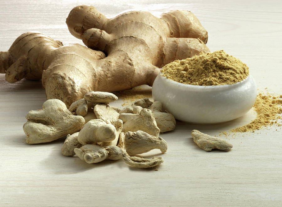 Ginger: Fresh, Dried And Powdered Photograph by Linda Sonntag