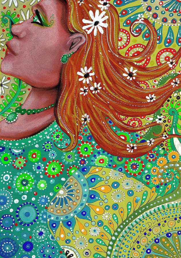 Pattern Painting - Ginger Goddess by Cherie Roe Dirksen