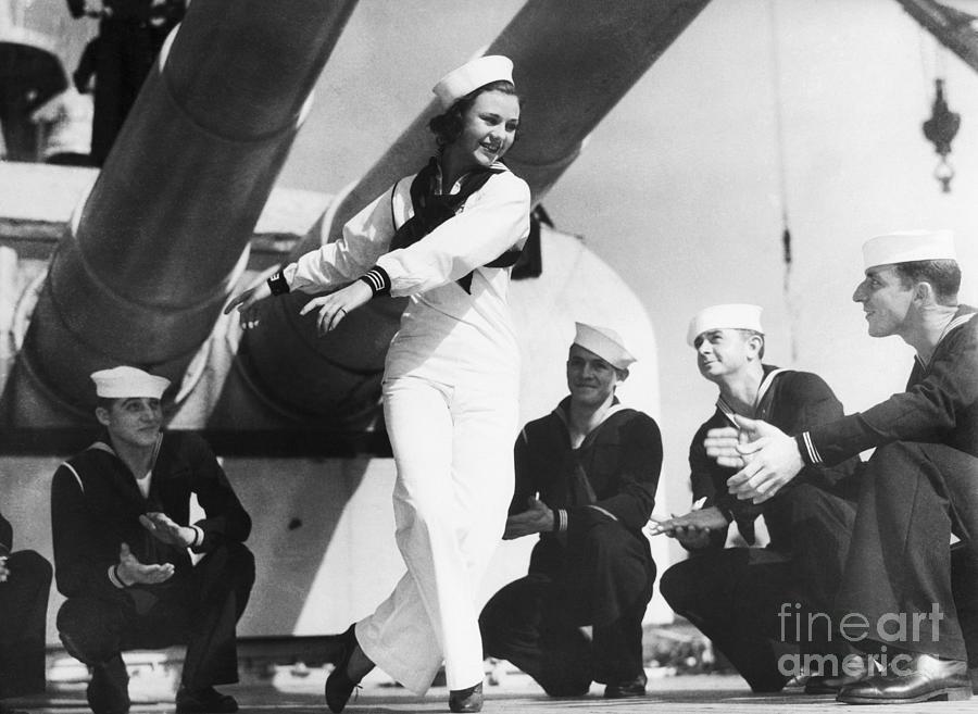 Ginger Rogers Dances For Sailors Photograph by Bettmann