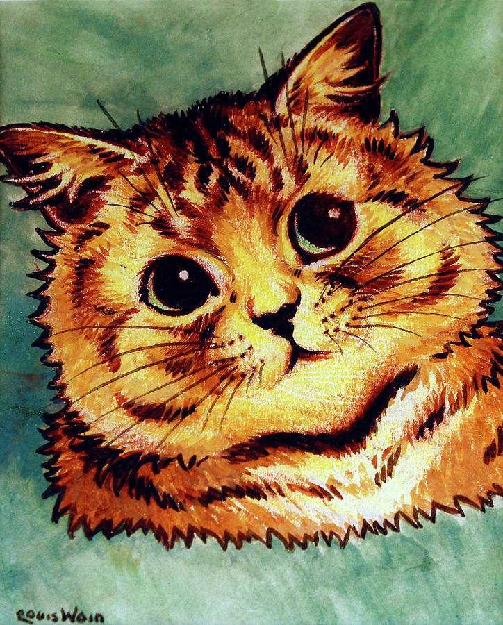 Ginger Tom Painting by Louis Wain
