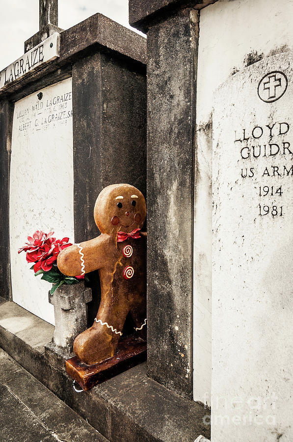 Gingerbread Boy and Tombs-New Orleans Photograph by Kathleen K Parker
