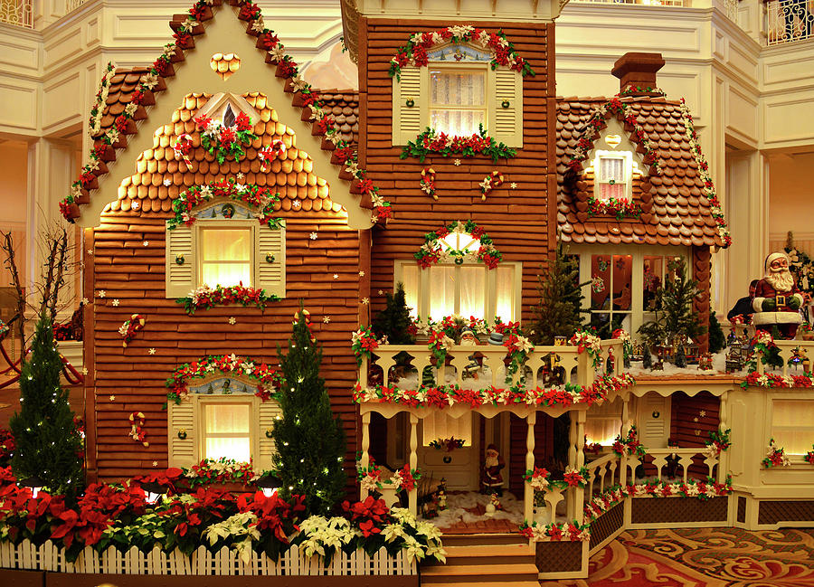 Gingerbread House Grand Floridian #2 Photograph by David Lee Thompson