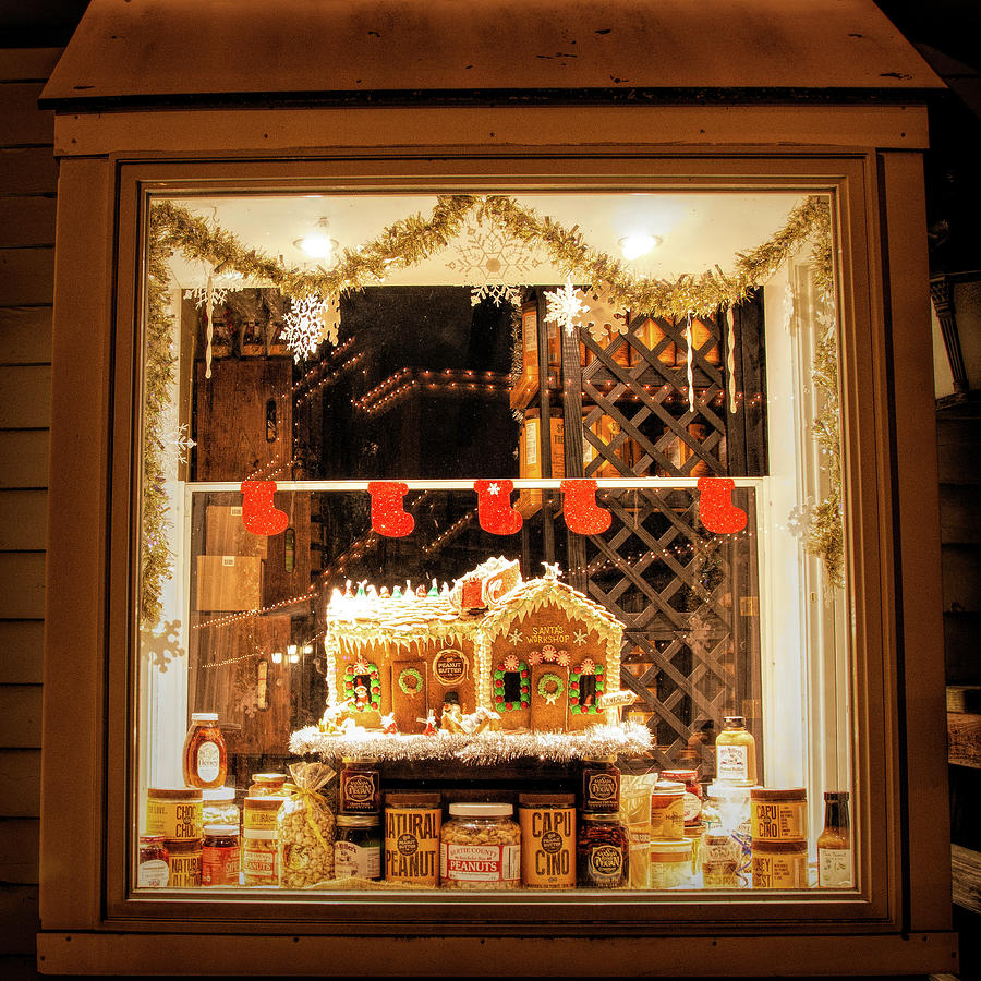 Gingerbread Holiday Window Photograph by Kristia Adams