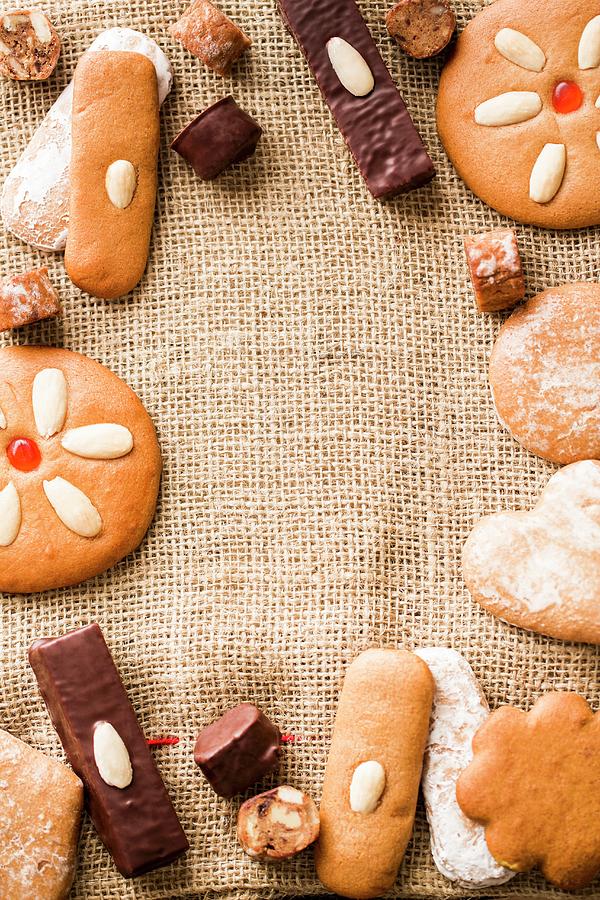Gingerbread On A Hessian Sack Photograph by Sandra Krimshandl-tauscher