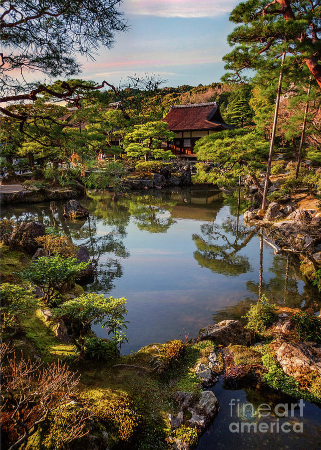 Ginkaku-ji Temple Pond Kyoto Photograph by Karen Jorstad