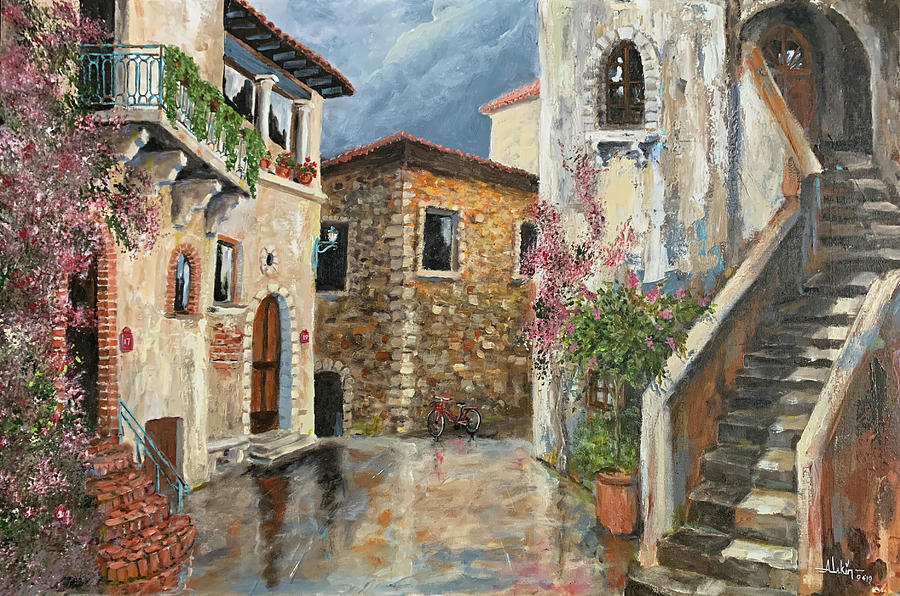 Giorno di Pioggia Painting by Alan Lakin