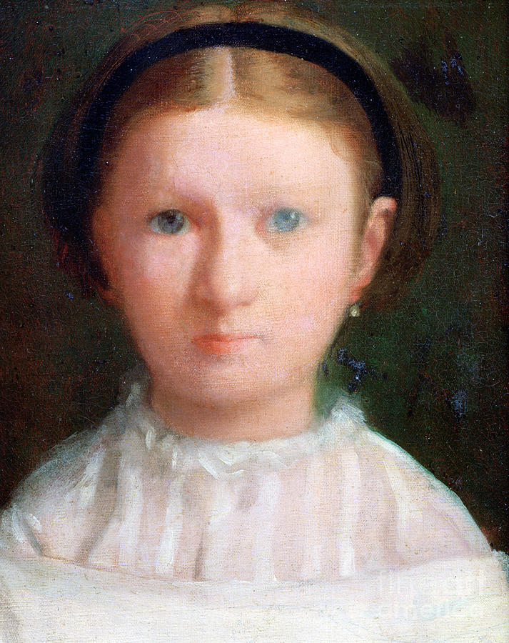 Giovanna Bellelli, 1856. Artist Edgar Drawing by Print Collector